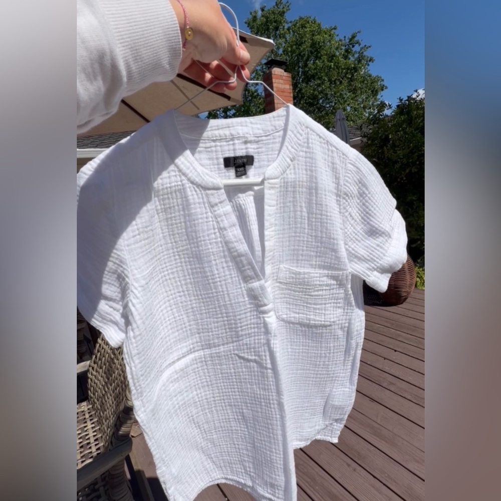 J.Crew white top